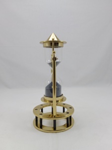 Luxury Modern Gold-Plated Brass Polish Hourglass Sand Timer Metal Crafts Desktop Gift for Home & Office Decor Bulk Price - Product Image 4