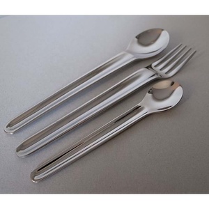 Fabricante portátil con logotipo personalizado, venta al por mayor de acero inoxidable para acampar y viajar, cuchillo, tenedor, regalo promocional, cubiertos - Product Image 4