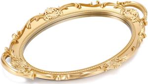 Mesa Auxiliar de Aluminio con Espejo, Bandeja Moderna para el Hogar, Dormitorio, Habitación de Invitados, Sala de Estar, Restaurante y Bar - Product Image 3