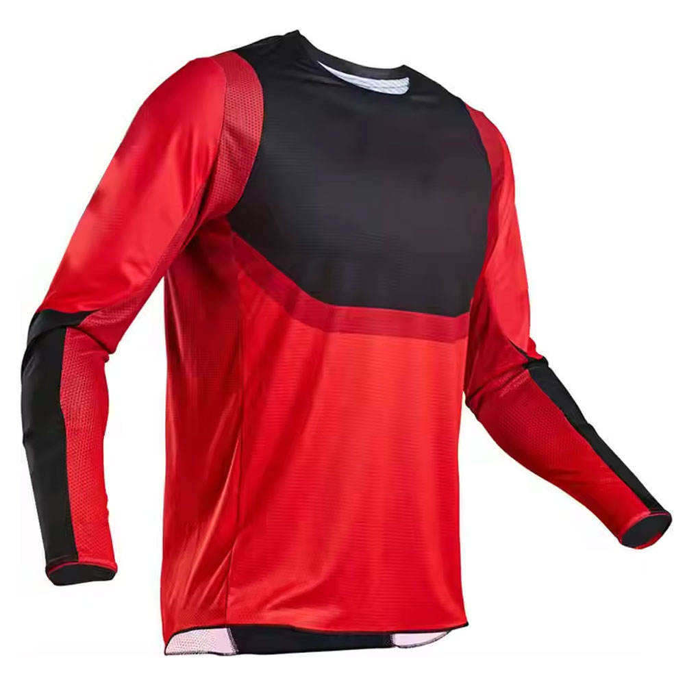 Custom Sublimated Motocross Jersey Long Sleeve UV Protection Quick