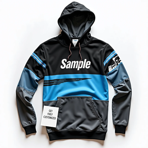 Sudadera con Capucha Extra Grande para Hombre, Sublimada, Duradera, Personalizada, Estilo Urbano, 100% Poliéster, Mezcla de Algodón Básico, Acabado Elegante - Product Image 2