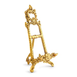 Soporte de placa de 4 pulgadas, soporte de exhibición ajustable de pie Extra grande de Metal, caballete de desplazamiento, caballete de exhibición de boda hecho en India entero - Product Image 5