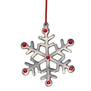 Adorno de Navidad de copo de nieve de Metal recién llegado, decoración navideña decorada para el hogar, colgante de Navidad de copo de nieve de Metal - Product Image 6