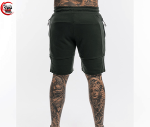 Personnalisé hommes de haute qualité 100% coton Gym Shorts couleur unie Fitness Sports course Gym Wear Vintage élastique Anti-rides - Product Image 5