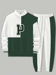 <b>Men's</b> Custom Logo Two-Piece Sportswear <b>Suit</b> Casual <b>Suit</b> Spring Casual Wear Loose 3D Printing - Product Image 6