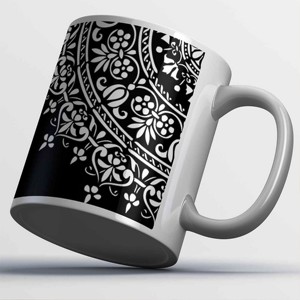Ensemble de deux tasses à café ou à thé en céramique blanche faites à la main avec poignée, capacité de 500 ml, ensemble cadeau de luxe avec logo personnalisé - Product Image 2