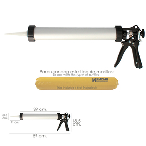 Pistola per Applicazione di Malta in Alluminio/Acciaio 660 CC. - Product Image 2