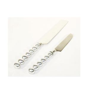 Couteau d'épandage de beurre de fromage à manche en aluminium fabriqué à la main lame en acier inoxydable élégante vaisselle de table à manger élégante cuisine élégante - Product Image 3