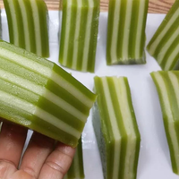 Gâteau aux feuilles de pandan et aux haricots mungo frais et sucré, spécialité vietnamienne, pour les fêtes