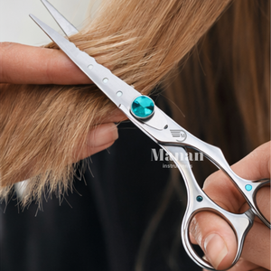 Ciseaux de coiffure professionnels 6,5 pouces, ciseaux de barbier en acier inoxydable avec vis en cristal, outil de coupe élégant - Product Image 6