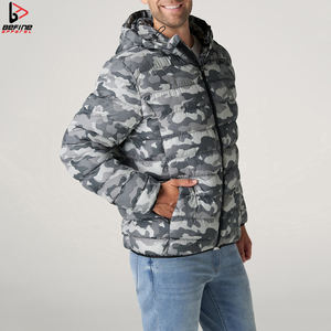 Veste à capuche fine tendance hiver pour hommes, col montant pour l'extérieur, la randonnée et le voyage Logo personnalisé, chaude, sublimation, imperméable et réversible - Product Image 5