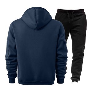 Conjunto de Sudadera con Capucha y Pantalones Deportivos de Invierno para Mujer, Estampado, con Cierre de Cremallera de un Cuarto, Manga Larga de Felpa - Product Image 5