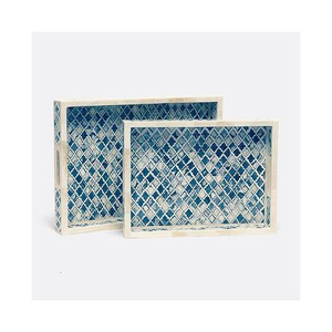 Nueva bandeja de hueso de colección de alta calidad superventas diseño de mosaico hecho a mano fabricante precio al por mayor - Product Image 1