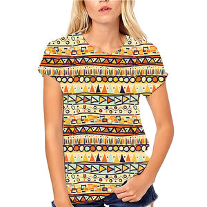 Impression 3D personnalisée en sublimation sur velours côtelé T-shirt blanc vierge T-shirts graphiques Streetwear pour impression DTG personnalisée - Product Image 4