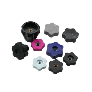 Grosir M4 kenop penjepit Knurled plastik M5 segi enam bagian dalam 1/4X20 30Mm kenop jempol dapat disesuaikan untuk laci dapur kamar tidur