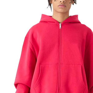 Ensemble de survêtement en molleton de coton avec logo personnalisé, pantalon de survêtement pour homme, jogging d'hiver, streetwear, ensemble de sweat-shirt à fermeture éclair, vêtements pour homme, survêtement - Product Image 3