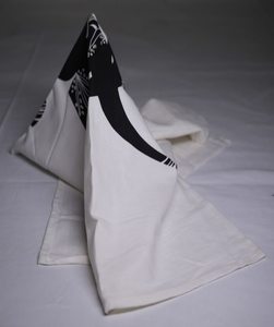 100% Cotton Eco-friendly Disposable <b>Kitchen</b> Tea <b>Towel</b> Floral Pattern Square Hypoallergenic Quick-Dry Canvas <b>Hand</b> - Product Image 2