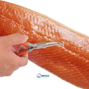 INSTRUMENTOS QUIRÚRGICOS INTENSE: Alicates de Punta Curva de Acero Inoxidable con Empuñadura Antideslizante, Herramienta para Joyería - Product Image 2