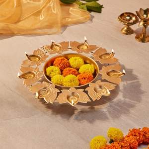 Wholesale Luxury Brass Chandelier Candle Holders for Home <b>Decor</b> Handmade Double Light Metal Candle stick - Product Image 5