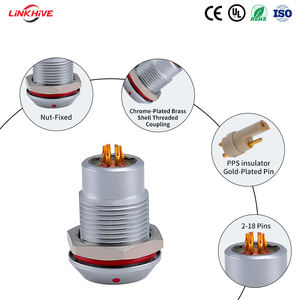 Özel Tasarım FGG Konnektör Kablosu Çekme İtme Dişi 2-18 Pin FGG 0L 1L 2L 3L - EGG Su Geçirmez Çekme İtme Dairesel Konnektörler - Product Image 4