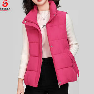 <b>Top</b> Selling Hooded Knitted Winter Wear <b>Women</b> Puffer <b>Vest</b> Breathable Custom Logo Casual Style 100% Polyester Filling Sleeveless - Product Image 1