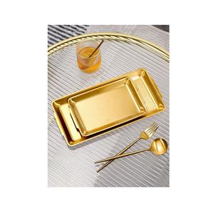 Plateau de service en acier inoxydable de qualité supérieure au design élégant idéal pour les dîners de luxe et les occasions spéciales - Product Image 1