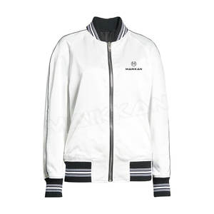 Blouson aviateur élégant pour femmes Design personnalisable sur toile unie Coton respirant Remplissage Service OEM disponible - Product Image 1