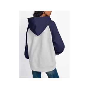 Graphique en détresse de haute qualité 100% coton doux épais sport Boxy sweat à capuche surdimensionné femmes - Product Image 2