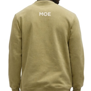 Sweat-shirt à col rond minimaliste personnalisé pour homme, en coton uni, polaire, personnalisable, GSM, pull décontracté, streetwear pour homme, pour l'hiver - Product Image 2