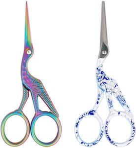 Ciseaux à micro-pointe en acier inoxydable pour couper les sourcils Ciseaux artisanaux Or - Product Image 3