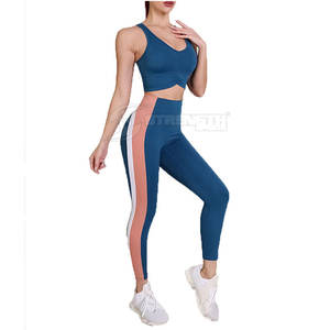 2024 ropa de entrenamiento de gimnasio para mujer, conjunto de Yoga de secado rápido, equipo de Fitness ligero de dos piezas, venta en línea de talla grande - Product Image 6