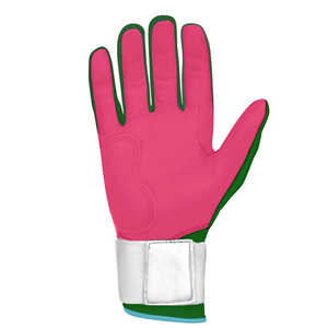 Guantes de bateo de cuero supersuave de alta calidad para jóvenes y adultos colores personalizados y logotipos para bateo de béisbol y softball - Product Image 4