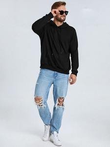 2025 <b>Men's</b> Cotton Fleece Pullover Hoodie <b>Thermal</b> Sweatshirt Warm Casual <b>Top</b> at Wholesale Rates - Product Image 4