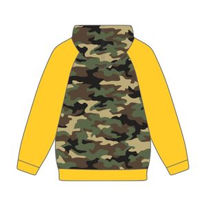 Año de Fundación 1963 Iota Phi Theta Camo Body Gold Raglan Sleeves Pullover Hoodie Greek Fraternity Apparel Divine Nine HBCU - Product Image 3