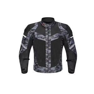 Combinaison en cuir de moto Cordura personnalisée pour hommes, noire, quantité, OEM - Product Image 2