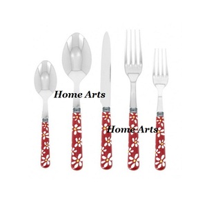 Ensemble de couverts en acier inoxydable avec poignées en résine Ensemble de couverts de cuisine design attrayant pour les meilleures ventes - Product Image 4