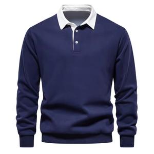 Nueva Sudadera con Capucha de Manga Larga con Cuello Polo para Otoño, Tendencia Europea, Sudadera con Capucha para Hombre - Product Image 3