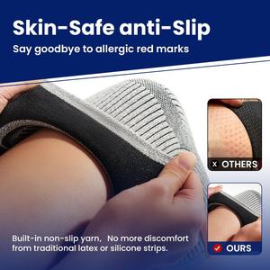 Rodillera de nailon antideslizante cómoda de fibra de bambú de alta calidad, rodillera deportiva personalizada, rodillera de compresión de Bambú - Product Image 3