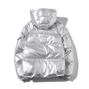 2026 New Custom Your Own Design Wholesale Zip up Shinny Bubble Comfortable <b>Jacket</b> Puffer <b>Jacket</b> Bubble <b>Jacket</b> for Men and <b>Women</b> - Product Image 2