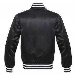 Blouson bombardier de qualité supérieure pour homme Veste d'hiver en satin de couleur unie avec col montant au meilleur prix - Product Image 6