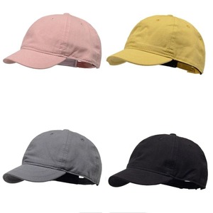 Solid Color Short-brim Adjustable Sunshade Baseball Cap Men's and Women's Spring and Summer <b>Sunscreen</b> Soft Top Cap - Product Image 1