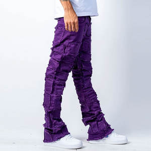 กางเกงผ้าฝ้ายใส่สบายดีไซน์แบบมืออาชีพกางเกงซ้อนกันดูทันสมัย - Product Image 4