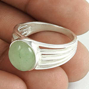 Anillo de Calcedonia con Plata de Ley 925, Bonito Anillo de Compromiso, Joyería Perfecta para Regalo, Anillo Boho a Precio de Mayoreo - Product Image 1