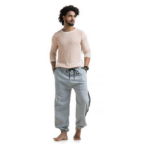 Pantalon baggy élégant pour hommes avec cordon de serrage à la taille et pantalon baggy à jambes larges pour hommes - Product Image 2
