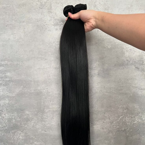 Extensiones de Cabello Humano Indio 100% Natural, Liso, Virgen, Remy, Cutícula Alineada, Puntas de Una Sola Capa, Trama Doble a Máquina, Todos los Colores, Directo - Product Image 3