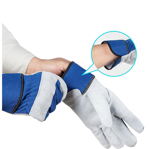 Fabricante de guantes de seguridad de trabajo de cuero para trabajo industrial Guante de aparejo canadiense de calidad de protección de grado A - Product Image 6