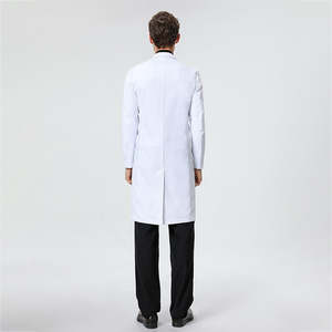 White Professional Lab Gown for Women Men Medical Students Hospital Uniforms for Physician <b>Doctor</b> Consultation Laboratory School - Product Image 3