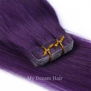 Extensions per capelli lisci cinesi all'ingrosso Lila Tape, 100% Remy Virgin Double Drawn Micro-Link, trama singola, capelli umani - Product Image 4