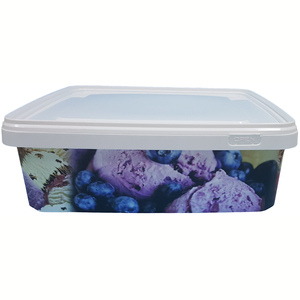 DKK5000 Square IML Bucket IML Lid Tamper Evident PP IML 5000ml Cup Plastic Food Catering Customized Logo Acceptable Recyclable - Product Image 4