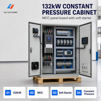 Armoire de commande d'alimentation en eau à pression constante 132 kW, panneaux électriques QEM MCC avec démarreur progressif
